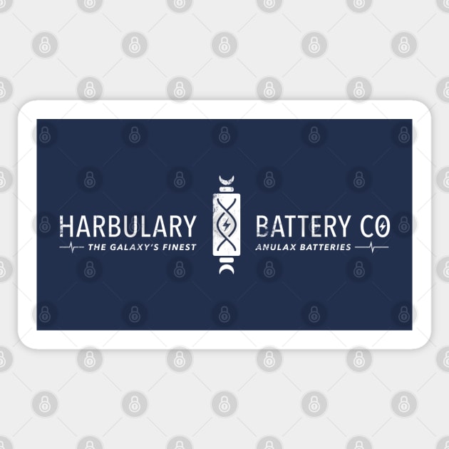 Harbulary Battery Co - Galaxy's Finest Anulax Batteries Sticker by Go Mouse Scouts